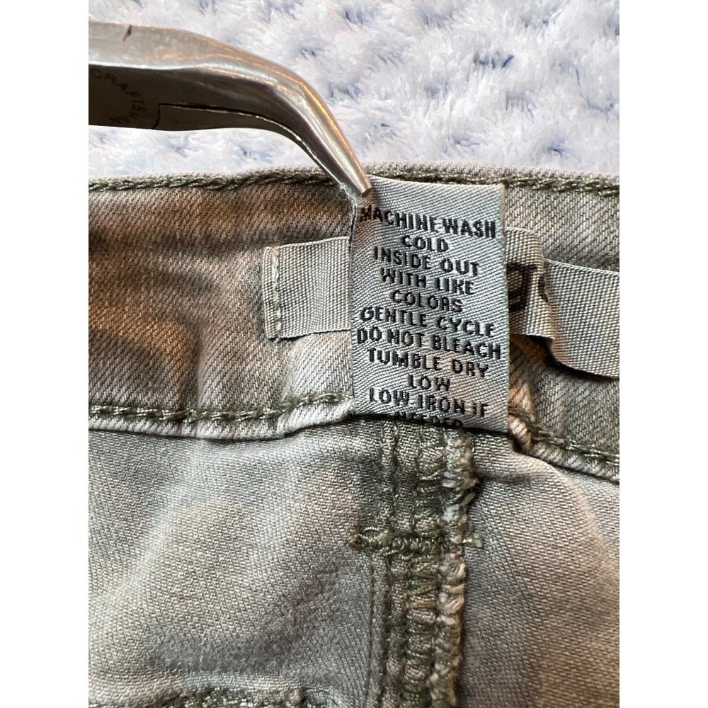 Refuse Tan Distressed Low Rise Jeans Size 4 Womens - Picture 9 of 14